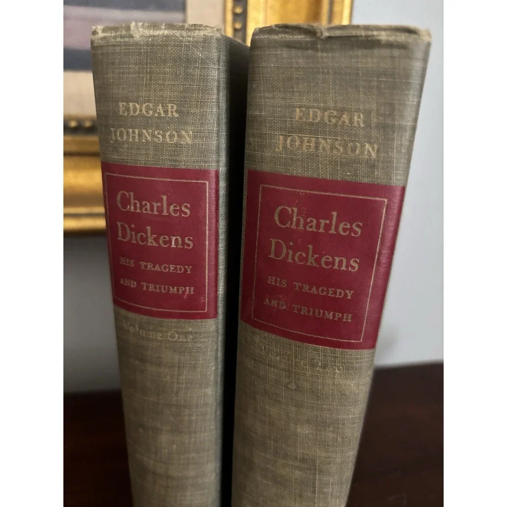 Vintage 1952 Charles Dickens His Tragedy and Triumph 2 Volumes by Johnson